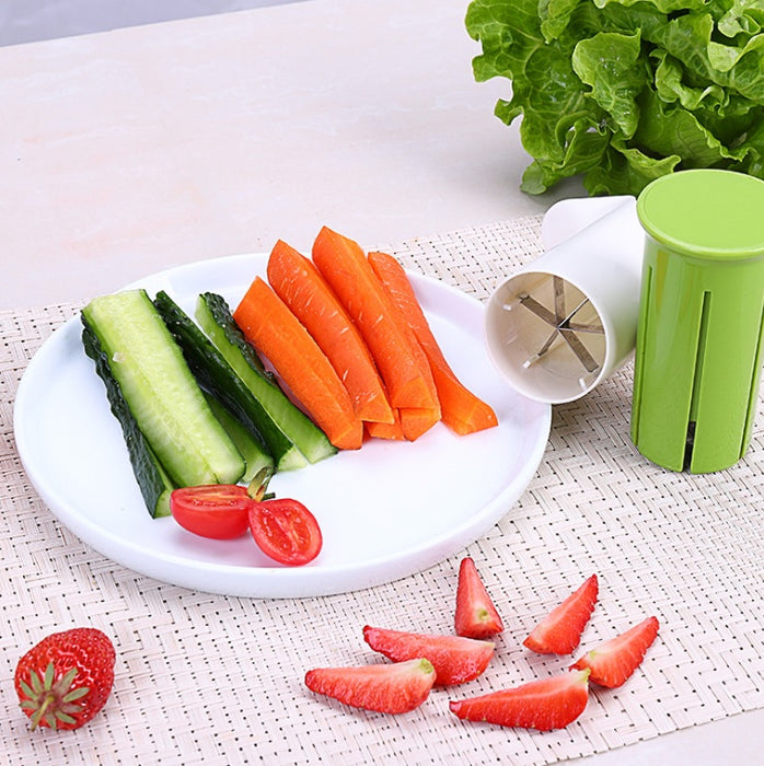 Vegetable Cutter with 6 Stainless Steel Blades – Durable and Easy-to-Use