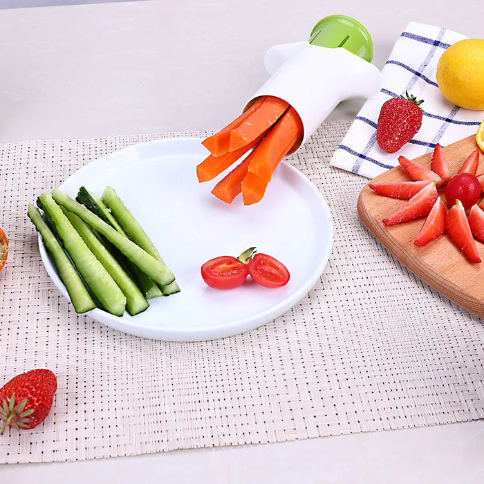 Vegetable Cutter with 6 Stainless Steel Blades – Durable and Easy-to-Use